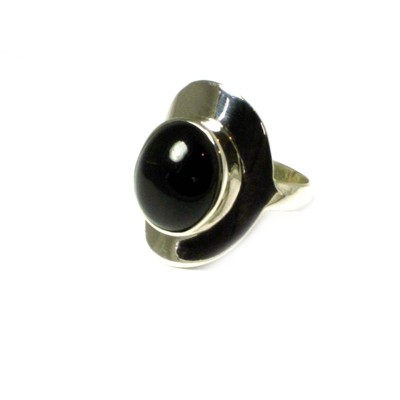 Sterling Silver Tourmaline Oval Ring (52) - Gift Boxed, Silver,