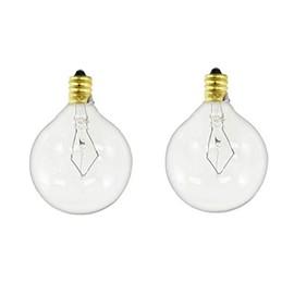 HASMX 25 Watt 130 Volt Light Bulbs Replacement Bulbs for Large Scentsy Wax Diffuser and Tart Warmers, E12 Candelabra Base Bulbs (2-Pack)