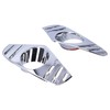 Pair Chrome Front Fog Light Cover Lamp Trims Paste Mounting