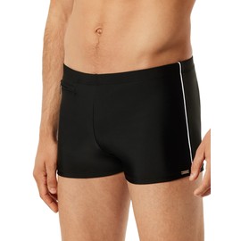 Schiesser Men's Comfort with Leg Swimming Trunks, black