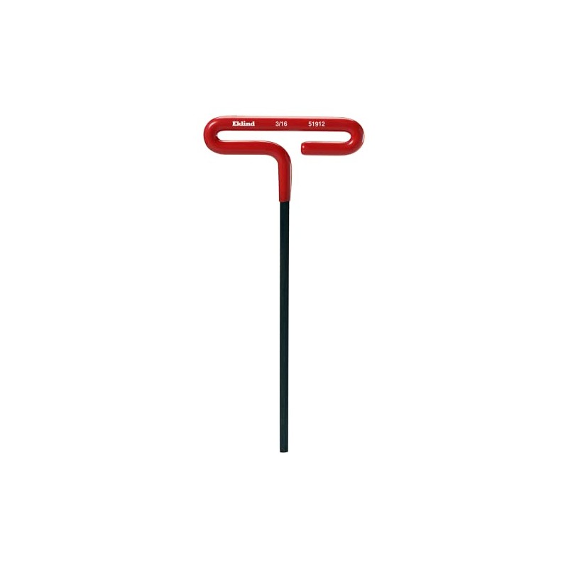 Eklind Tool 51912 3/16" Cushion Grip Hex T-Handle T-Key Allen