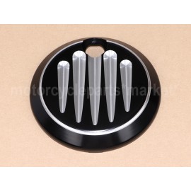 Unbranded Edge Cut CNC Fuel Gas Door Tank Cap Cover for Harley Touring Electra Glide FLHX