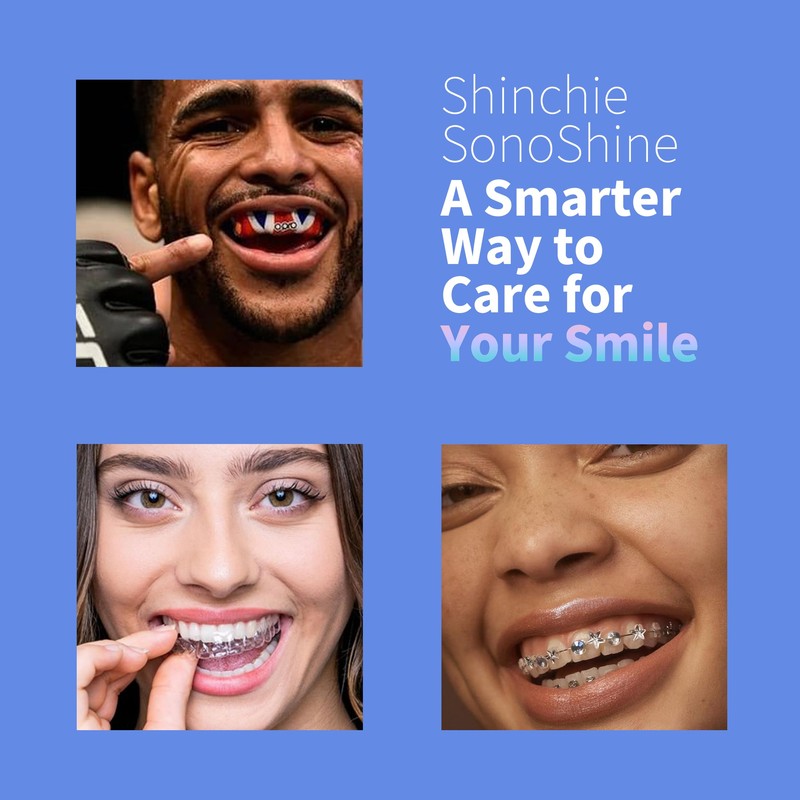 Shinchie Ultrasonic Retainer Cleaner – Auto-Adjust 39-48kHz Sonic Retainer Cleaner
