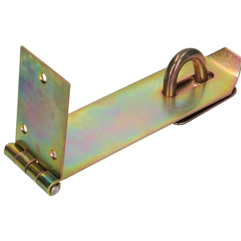 KOTARBAU® Hasp with Padlock, 3 Different Sizes, Yellow Galvanised, Overflow
