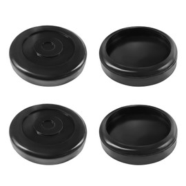 NYTKL 4PCS Round Rubber Arm Pads for Lift, 5 Inch Slip on # 5715017 Car Hoist Pad Replacement, Heavy Duty Slip Prevention Rolling Bridge Jack Pads for 2 Post & 4 Post Lifts