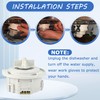 Dishwasher Drain Pump EAU62043401 EAU62043403,Fit for L-G Ken-more Dishwasher/Dryer, Replace