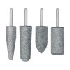 Truper JPM-4I, Juego de 4 piedras montadas zanco 1/4" acero