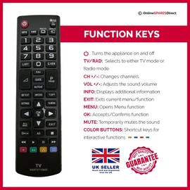 NEW For LG Replacement Remote Control For Works most LG SMART MY APPS TV,S
