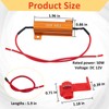 4Pcs 50W 6Ohm Load Resistors, Load Resistors LED Turn Signal,