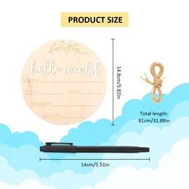 Baby Milestone Cards Wood, Newborn Milestones, Milestone Cards Baby, Wooden Hello World, Baby Wooden Sign Hello World, Baby Wooden Sign, Baby Birth Announcement Sign, for Baby Shower