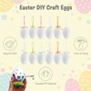 12 Pcs White Easter Egg Decorations, Hanging Tree Ornaments,Home Décor