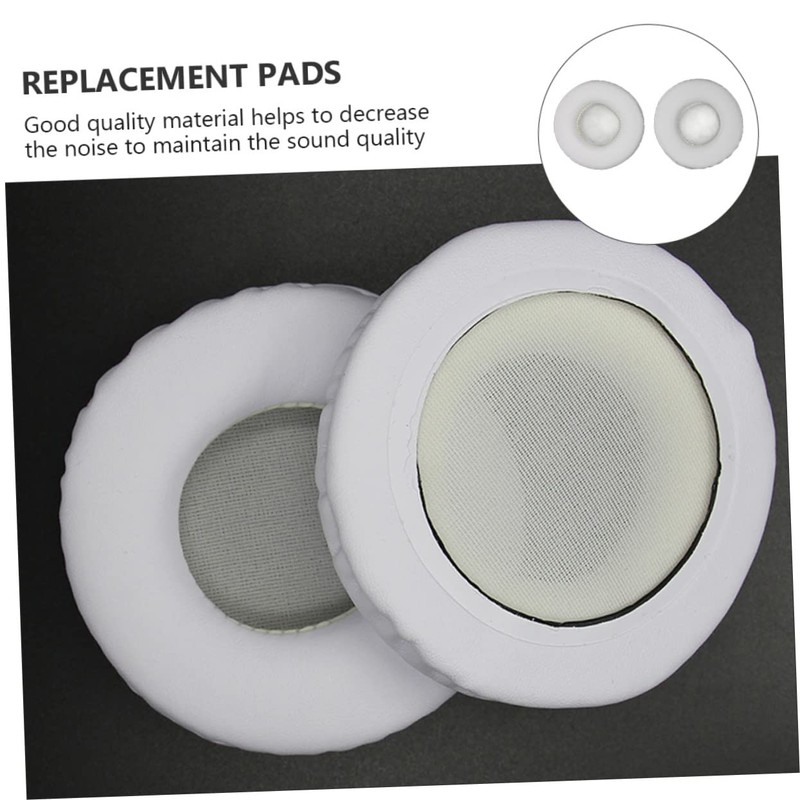 KOMBIUDA 1pair Convenient Headphone Replacement Cushions for Round Headsets Comfortable