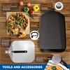NutriChef Nonstick Pizza Peel - 16" x 12" Aluminum Pizza