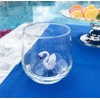 HeguSun Drinking Glass With Figurine Inside, Handmade Murano Glass Figures