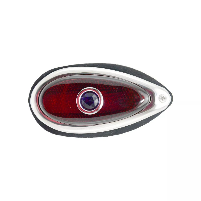 Ford Polished Stainless 1938-1939 Ford Blue Dot Tail-Stop Lights 12v