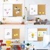 JILoffice White Board & Bulletin Corkboard Combination, Combo Board 36