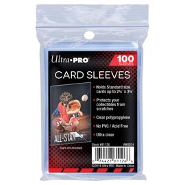 Ultra PRO - Penny Sleeves® Clear Soft Card Sleeves 100ct. 2.5" x 3.5", Protect and Store Valuable Sports Cards, Baseball Cards, Football Cards, Basketball Cards and Even Gaming Cards, MTG & DND