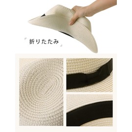 Siggi Straw Hat, Sun Hat, Sun Hat, Straw Hat, UV Protection, UV Protection, Maximum 25.2 inches (64 cm), Folding, Outdoor, Bicycle, Spring and Summer, Sun Protection, Heat Stroke Prevention, Men's,