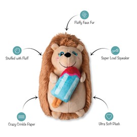 Fringe Studio "BE Cool, BE HEDGY Plush Dog Toy, Pet Shop Collection (314360)