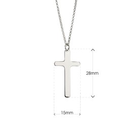 AKA Women's Necklace with Cross Pendant 925 Sterling Silver – Gift Idea