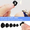 Pack of 50 Rubber Cable Grommet Rubber Grommets for Cable