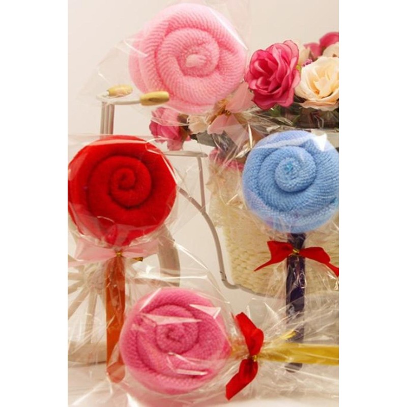 SCGEHA Candy Shaped Mini Towel, Petite Towel, Gift, Petite Gift,