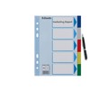Leitz Blanko plastic dividers, A4, PP, 5 sheet, assorted colours