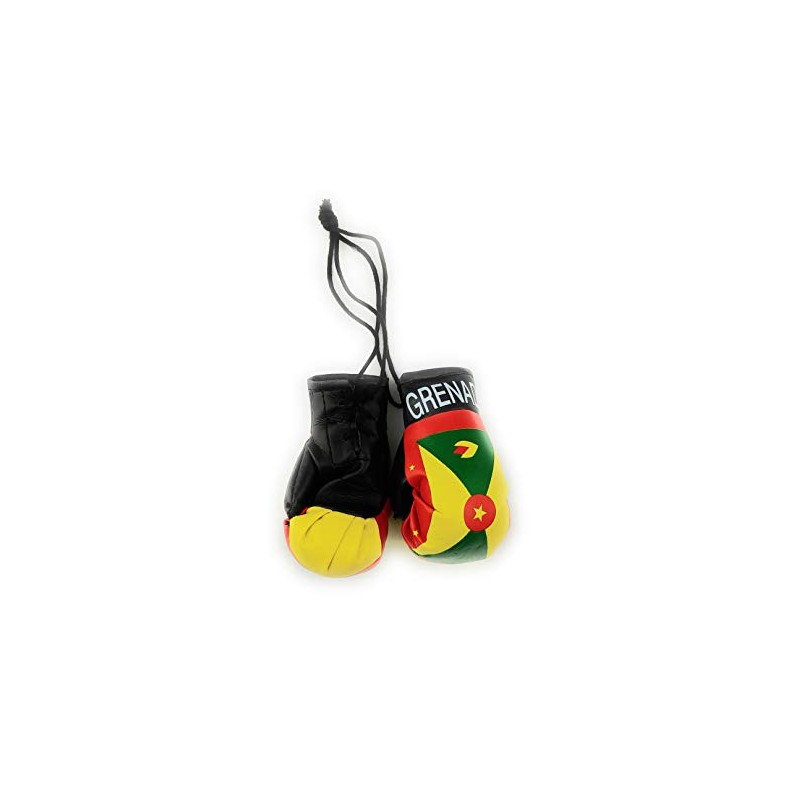 Red Hat Ent Hanging Car Mirror Mini Boxing Gloves (Grenada)