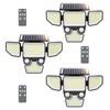 3000LM Solar Lights Outdoor, 4 Heads Solar Security Lights with