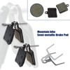 OTOTEC 2 Pairs Resin Semi Metallic Bicycle Disc Brake Pads