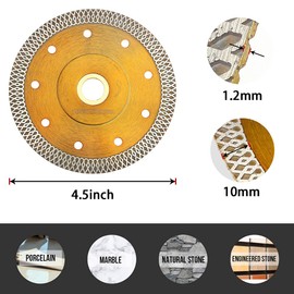 2Pc/Lot Super Thin Porcelain Blade 4.5" Diamond Cutting Blade for Granite Marble Porcelain Tile