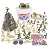 TimMee Processed Plastic Bucket of Army Men Tim Mee Tank