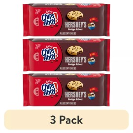 Chips Ahoy! New CHIPS AHOY! Chewy Hershey's Fudge Filled Soft Cookies, 9.6 oz (3 pack)