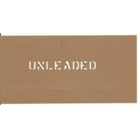 AM General [ UNLEADED ] stencil Boat Truck Jeep  1/2 inch letters