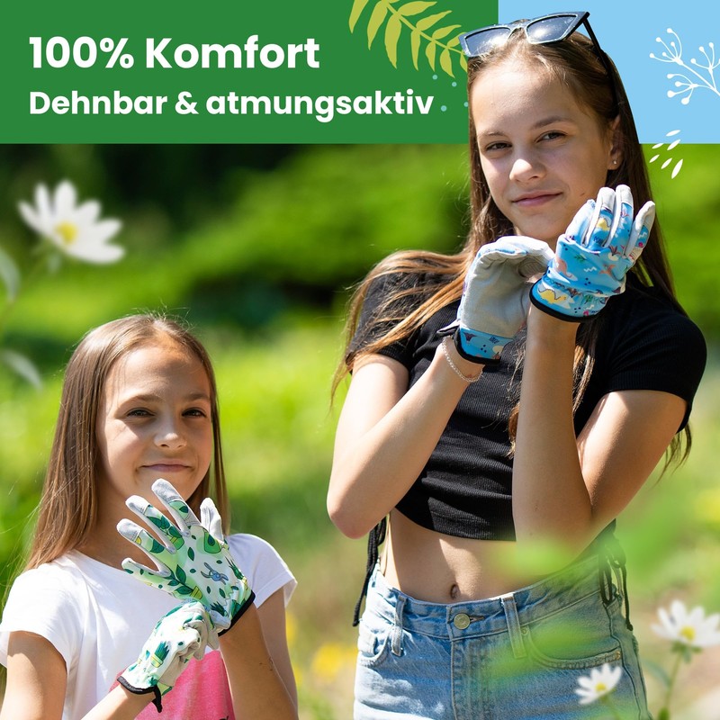 LAUTER SCHUTZ ® Kids: Premium Work Gloves (Stretchy Polyester &