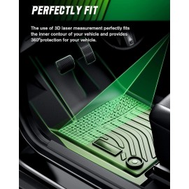 NB-Autos Custom Fit Floor Mat Liners For 2012-2015 Honda Civic All Weather 3D TPE Mats