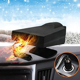 MACHSWON Car Heater 2 in 1 Portable High Power Fast Heating & Cooling Fan Defrost Defogger Windshield Defogger Defroster, for Automobile Windscreen Defog & Keeping Warm 12V 200W