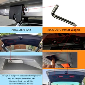 Oryzena Trunk Latch Actuator Compatible with Volkswagen Golf MK5 2004-2009, GTI 2006-2009, R32 2008, Rabbit 2007-2009, for VW Passat Wagon 2006-2010, Tailgate Boot Lock Motors 1K6827505F