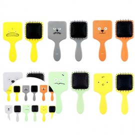 Square Cushion Paddle Brush Duck Hair Comb 2ea