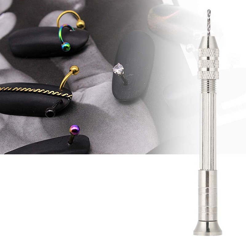 Nail Piercing Tool, Manual Nail Art Piercing Machine Nail DIY