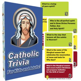Catholic Trivia Game, Catholic Game – Fun & Educational Quiz on Catholic Catechism and Church Teachings for Teens and Adults | Perfect for Catholic Faith Formation & Gifts