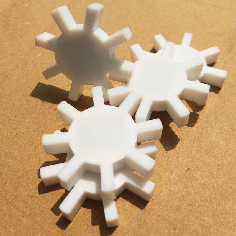 Juego de 3 barras magnéticas de agitador PTFE con forma