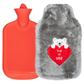 soxo Hot Water Bottle with Cover, Gifts for Women or Men, Full of Love 2