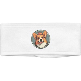 Azeeda 'Corgi trägt eine Krone' Beauty Head Band/Haarband (HB00032265)