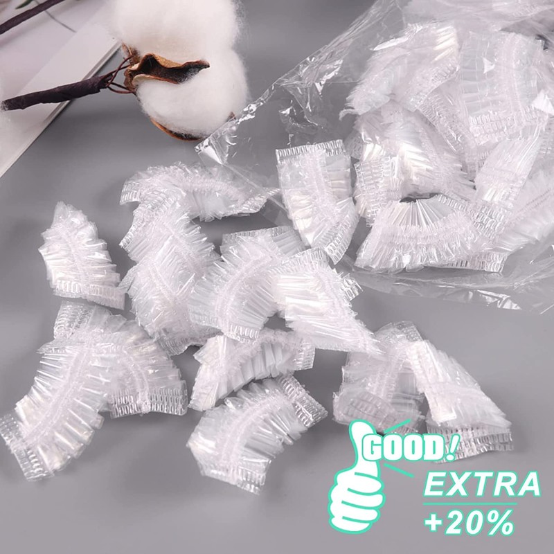 200 Pack Disposable Ear Covers For Shower, Waterproof Ear Shower