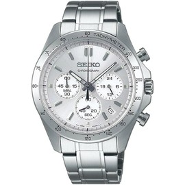 Seiko SBTR009 Men's 1/5 Second Chronograph Quartz Wristwatch, Silver, Silver SBTR009, Chronograph with 3 sides and 60 minutes