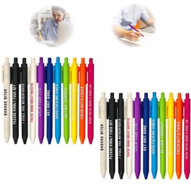Niziline 11/22Pcs Swear Word Daily Pen Set, Yocartgo Pens, Funny Pens, Funny Office Gifts (22)