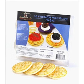 4 packages - Fine Imported Gourmet French Blini Soft Canape 16 Pcs ea