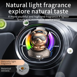 Wireless Led Lights for Car Interior,Smart Ambient Lighting Car and Air Freshener Diffuser 2 in 1,USB Charging Sound Activated Led Lights,Lights that Sync with Music,Air Vent Installation
