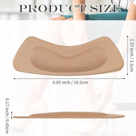 Wilsonzin 6 Paar Fersenpolster Schuheinlagen, Anti-Bläschen-Schuheinlagen gegen,Selbstklebend Fersenschutz Fersenkissen Füller für verbesserte Schuhpassform und Komfort, für Damen & Herren